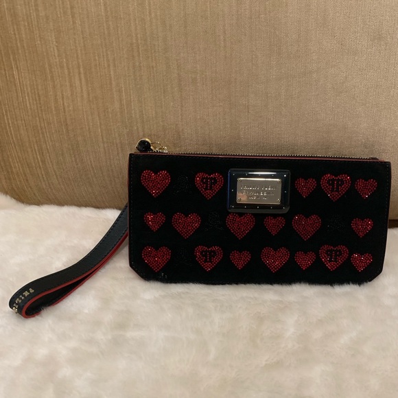 Philipp Plein rhinestone embellished hearts Clutch - Picture 2 of 8